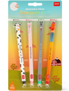 LEGAMI - SET DI 4 PENNE GEL CANCELLABILI FARM SWEET FARM