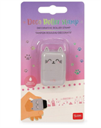 TIMBRO DECORATIVO A RULLO - KITTY - ROLLER STAMP