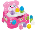CLEMENTONI SOFT CLEMMY - POLTRONCINA PORTA MATTONCINI PINK CON B