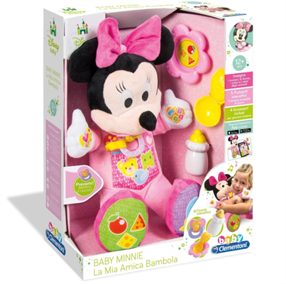 CLEMENTONI BABY MINNIE LA MIA AMICA BAMBOLA, GIOCATTOLO ELETTRON