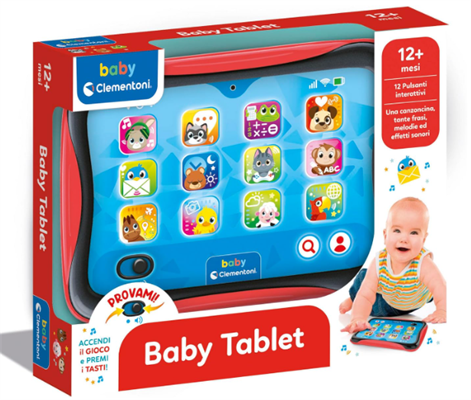 CLEMENTONI BABY BABY TABLET, GIOCO INTERATTIVO CON LUCI E SUONI,