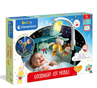 Baby Clementoni - Goodnight Cot Mobile, Giocattolo Musicale per