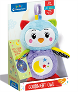CLEMENTONI - GOOD NIGHT OWL - PELUCHE INTERATTIVO,  LUCI E SUONI