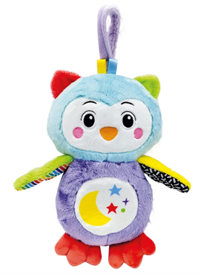 CLEMENTONI - GOOD NIGHT OWL - PELUCHE INTERATTIVO,  LUCI E SUONI