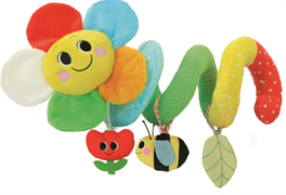 CLEMENTONI BABY SOFT SPIRAL HAPPY FLOWER, SPIRALE PER PASSEGGINO