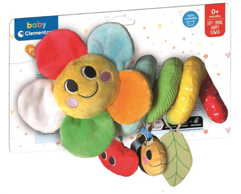 CLEMENTONI BABY SOFT SPIRAL HAPPY FLOWER, SPIRALE PER PASSEGGINO