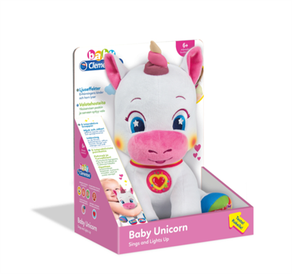 BABY UNICORNIO, PROGETTATO PER STIMOLARE LA PRIMA INFANZIA.