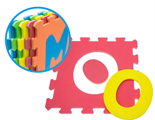 GOGO TAPPETINI PUZZLE LETTERE 320X320X10CM CONFEZIONE CONTIENE9P