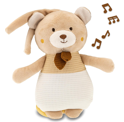 CARILLON ORSETTO MORBIDOSO GOGO 21 CM - PELUCHE MUSICALE NEONATI