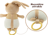 CARILLON ORSETTO MORBIDOSO GOGO 21 CM - PELUCHE MUSICALE NEONATI