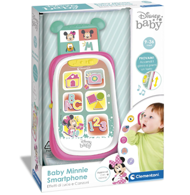 CLEMENTONI- BABY PRIMA INFANZIA DISNEY BABY MINNIE SMARTPHONE NE