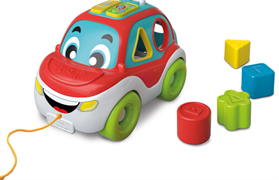 CLEMENTONI- LORY AUTO FORME E COLORI 3IN1 DA TRAINARE CON CENTRO