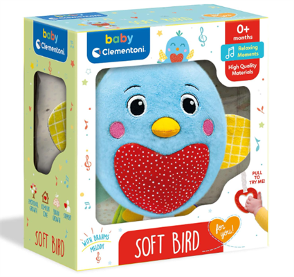 CLEMENTONI- SOFT BIRD MUSICAL PLUSH