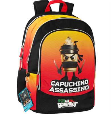 ZAINO SCUOLA ORGANIZZATO CAPUCHINO ITALIAN BRAINROT