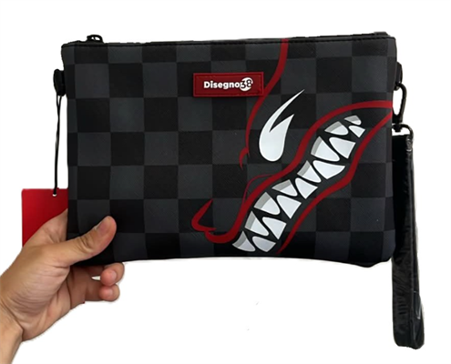 POCHETTE NERA DRAGO DISEGNO38