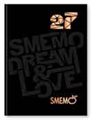 DIARIO/AGENDA SMEMORANDA 12x16,5 LITE 16M 2027 NERO/ORO