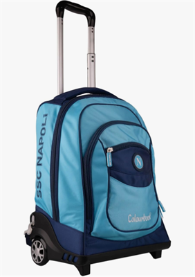 Colourbook Napoli Zaino Trolley Scuola Con Sciarpa