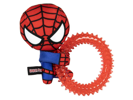 MARVEL SPIDER-MAN ANELLO GIOCO DA MASTICARE PER CANE