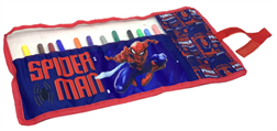 ASTUCCIO ROLL SPIDERMAN CON 12 PENNARELLI GIOTTO