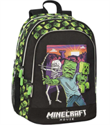 ZAINO SCUOLA 3 SCOMPARTI - MINECRAFT MOVIE