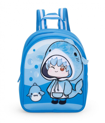 MINI ZAINO ASILO SO KAWAII SHARKY BLU