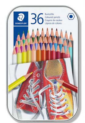 ASTUCCIO IN METALLO CON 36 MATITE STAEDTLER