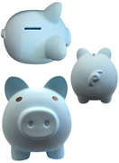 SALVADANAIO SWIPE PIGGY BANK AZZURRO