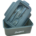 SWIPE PORTA PRANZO CON POSATE 1500ML VERDE