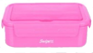 SWIPE PORTA PRANZO CON POSATE 1500ML ROSA