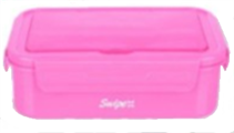 SWIPE PORTA PRANZO CON POSATE 1500ML ROSA