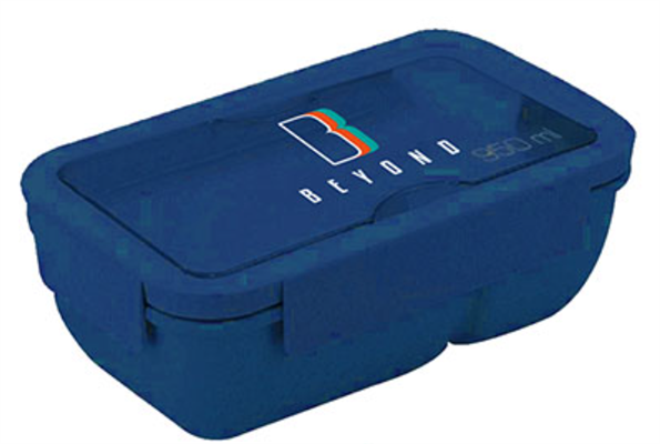 BEYOND PORTA PRANZO CON POSATE 950ML BLU