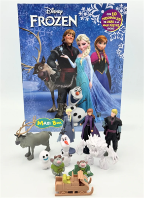 FROZEN MAXI BOX CON 10 PERSONAGGI, LIBRO E POSTER