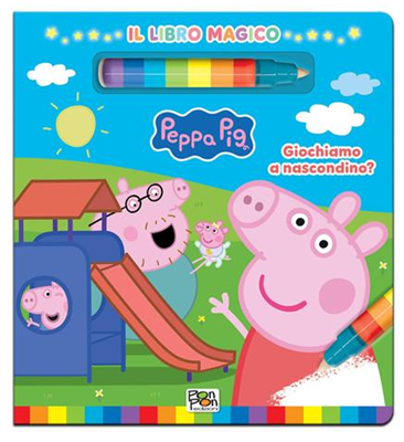 GIOCHIAMO A NASCONDINO? PEPPA PIG CON PENNARELLO AD ACQUA