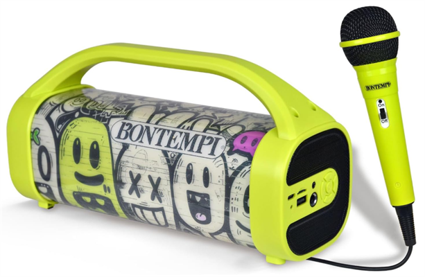BONTEMPI | CASSA WIRELESS CON MICROFONO E LUCI RGB