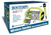 BONTEMPI | CASSA WIRELESS CON MICROFONO E LUCI RGB