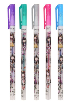 SANTORO GORJUSS SET DI 5 PENNE GEL LUCIDE