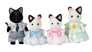 SYLVANIAN FAMILIES - TUXEDO CAT FAMILY