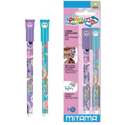 MITAMA SET DUE PENNE CANCELLABILI SPINNY PEN PUNTA 0,7,2 BLISTE