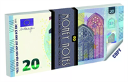 BLOCK NOTES BANCONOTA 20 EURO LES BANCONOTES