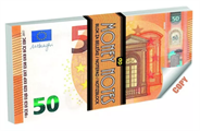 BLOCK NOTES BANCONOTA 50 EURO LES BANCONOTES