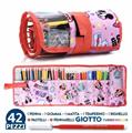 ASTUCCIO MICKEY ROSA ROLL RIPIEGABILE  PORTACOLORI 18+18