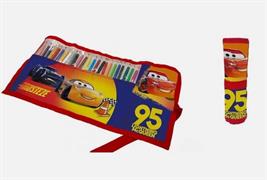 ASTUCCIO CARS ROLL RIPIEGABILE CON 24 PASTELLI CM. 40X20