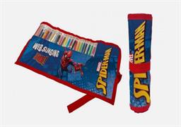 ASTUCCIO SPIDERMAN ROLL RIPIEGABILE CON 24 PASTELLI CM. 40X20
