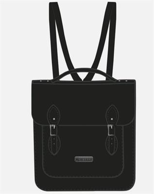 ZAINO MERCOLED' ADDAMS WEDNESDAY IN ECOPELLE NERO