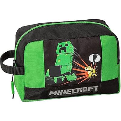ASTUCCIO SCUOLA MINECRAFT VERDE CON NERO