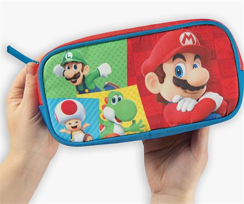 ASTUCCIO SCUOLA SUPER MARIO ROSSO E BLU