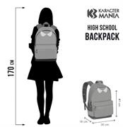 WEDNESDAY MERCOLEDÌ VARSITY-ZAINO HS FAN 2.0, NERO, 30 X 41 CM