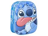 ZAINO PER BAMBINI CARRELLO 3D STITCH BLU