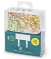 PLUG & CHARGE - CARICABATTERIE DA MURO - 3 USB
