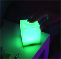 LAMPADA LED LEGO IN SILICONE VERDE